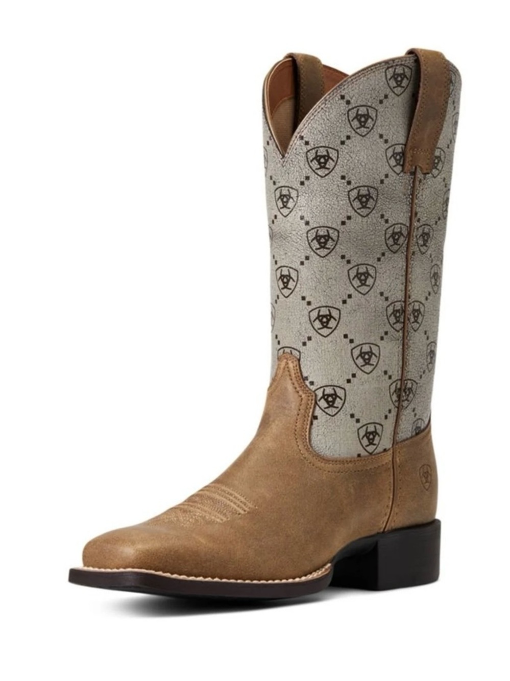 Ariat Ladies Round Up Wide Square Toe Western Boots